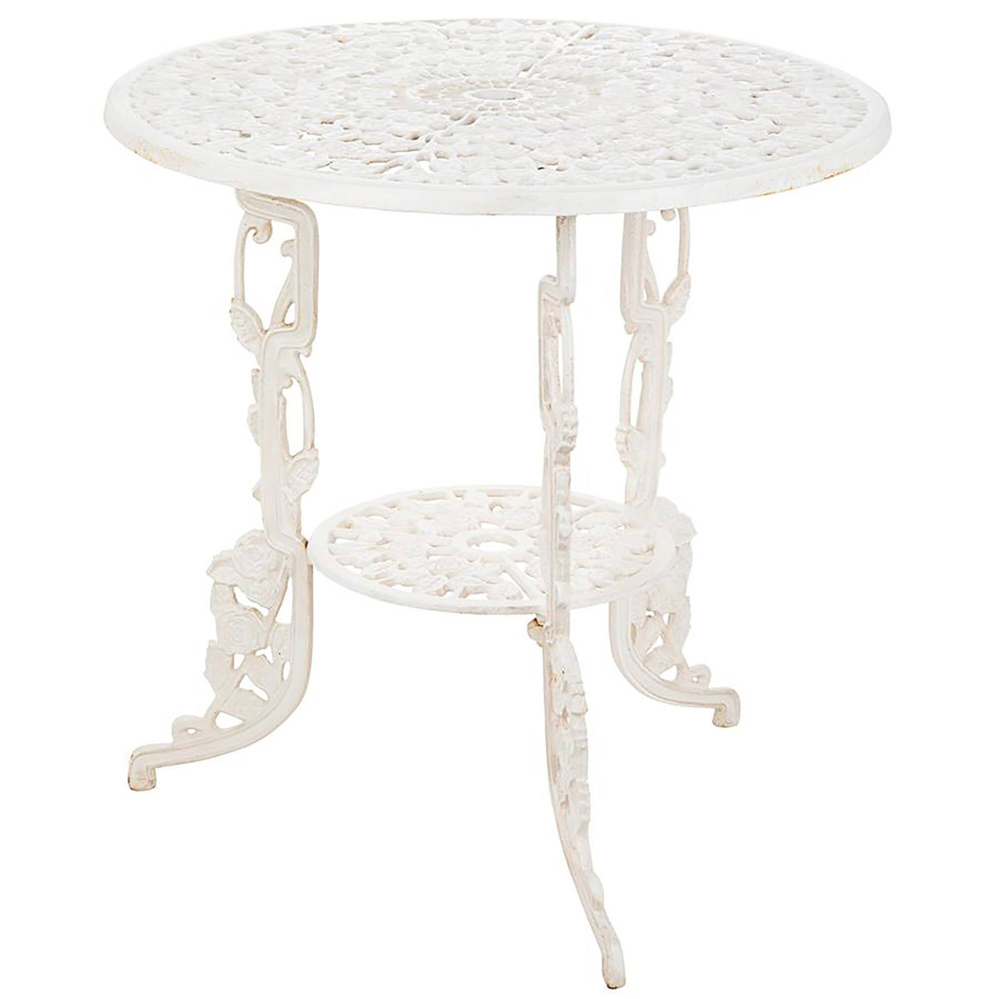 Design Toscano 24" Villa Ravello Rose Garden Cast Iron Bistro Table